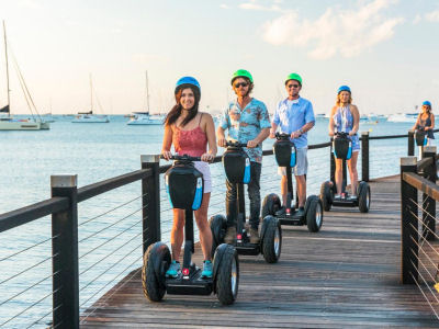 segways - boardwalk with guests on it