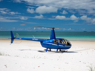 Helicopter on the beach